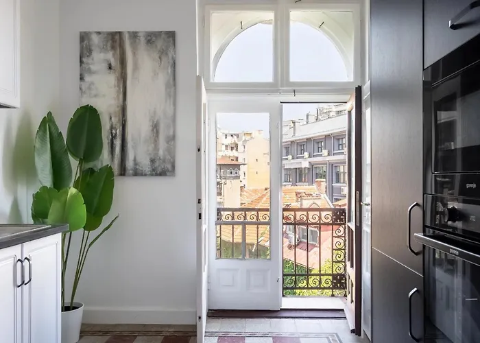 公寓 Classic 3br Loft Overlooking Cismigiu Gardens, Two Bathrooms, Balconies 布加勒斯特